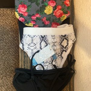Bundle of 3 bikini bottoms size L